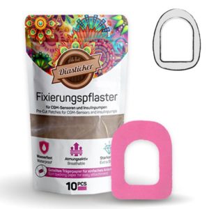 Omnipod Fixierung Pflaster Pink