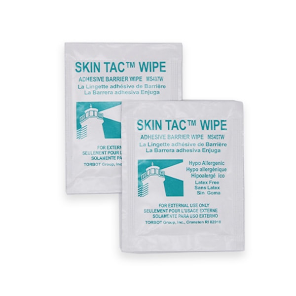 Skin Tac Wipe Barriere zwischen Haut und Pflaster