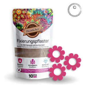 Freestyle Libre 3 Fixierung Blume Pink