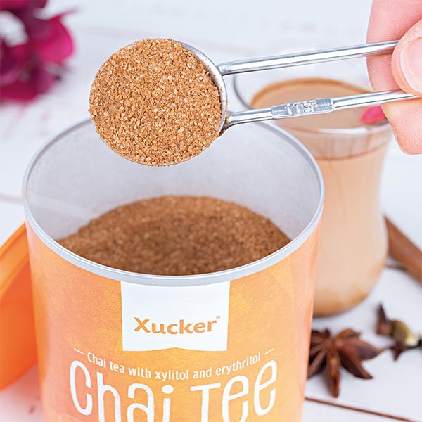 Chai Tee von Xucker mit weniger Zucker