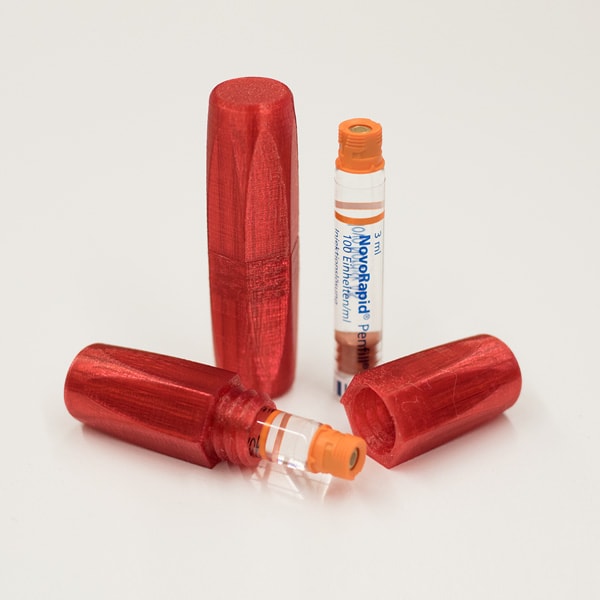 Schutzhülle für Insulinpatronen Rot