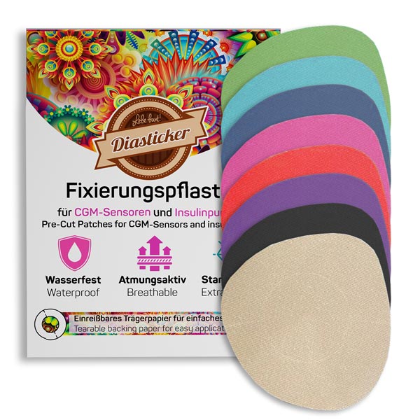 Overpatch klein Fixierpflaster Fixierung Tapes - bunt mix