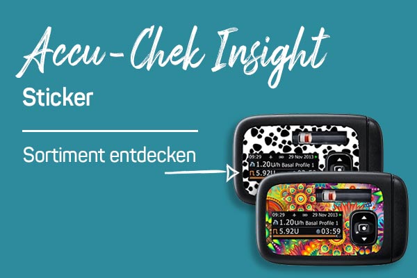 Accu-Chek Insight Sticker verschönern Aufkleber
