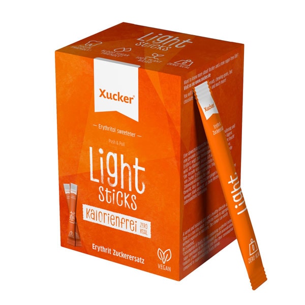 Xucker Light Erythrit Zuckerersatz für Diabetiker Sticks